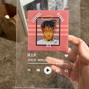 Juice wrld playlist plaque